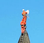 Picture, Steeplejacks at Very Top